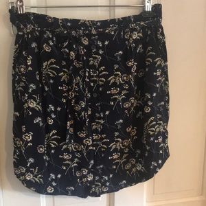 LOFT floral skirt